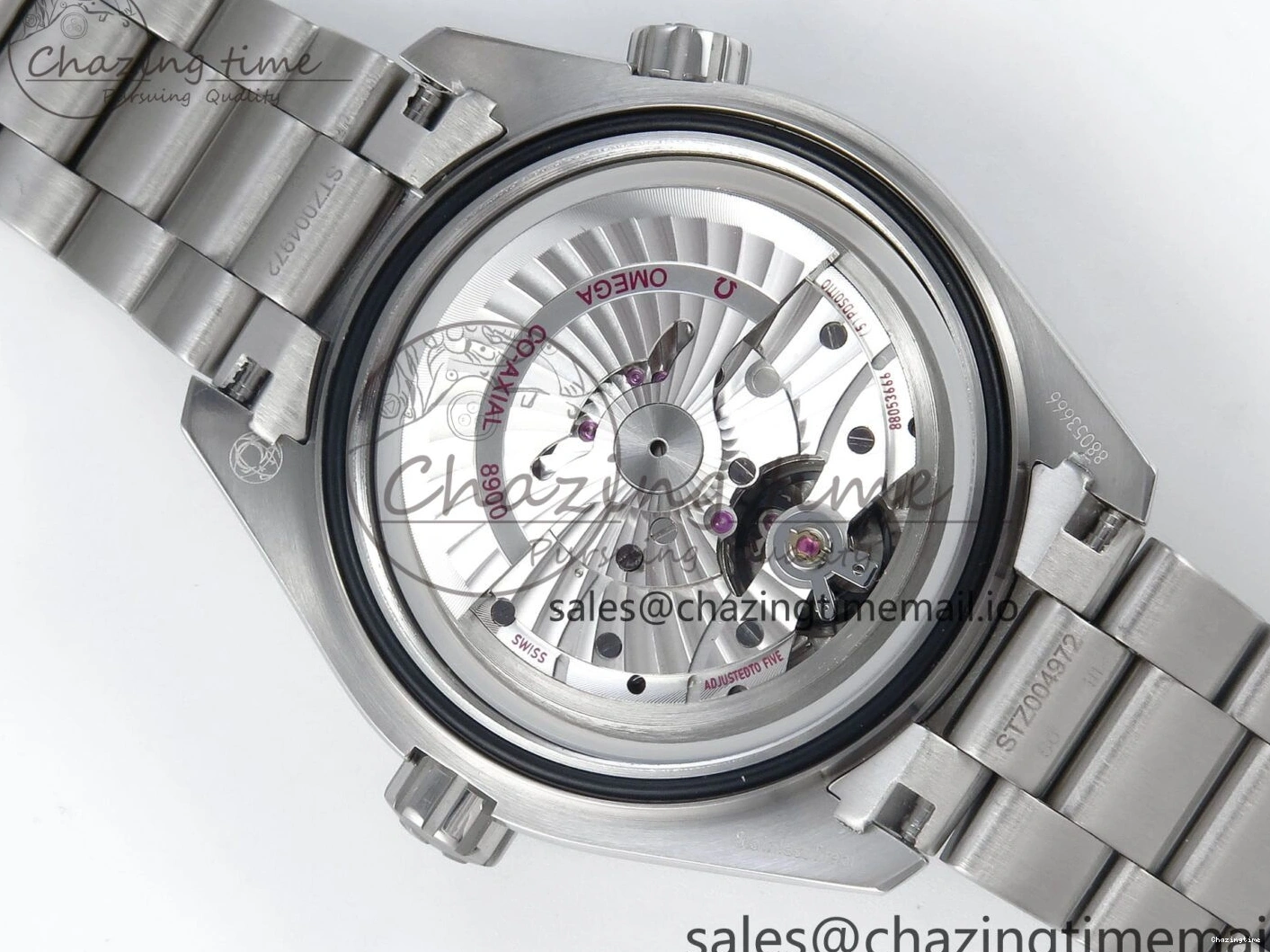 0223 WrinkleFree Seamaster Planet Ocean 600M 43.5mm SS SCF 1:1 Best Edition Black Orange Bezel Black Dial on SS Bracelet A8900 Super Clone 7682